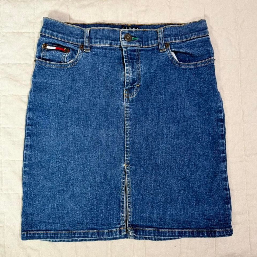 Vintage Tommy Jeans Denim Mini Skirt – Size 7‎ (Women's M)